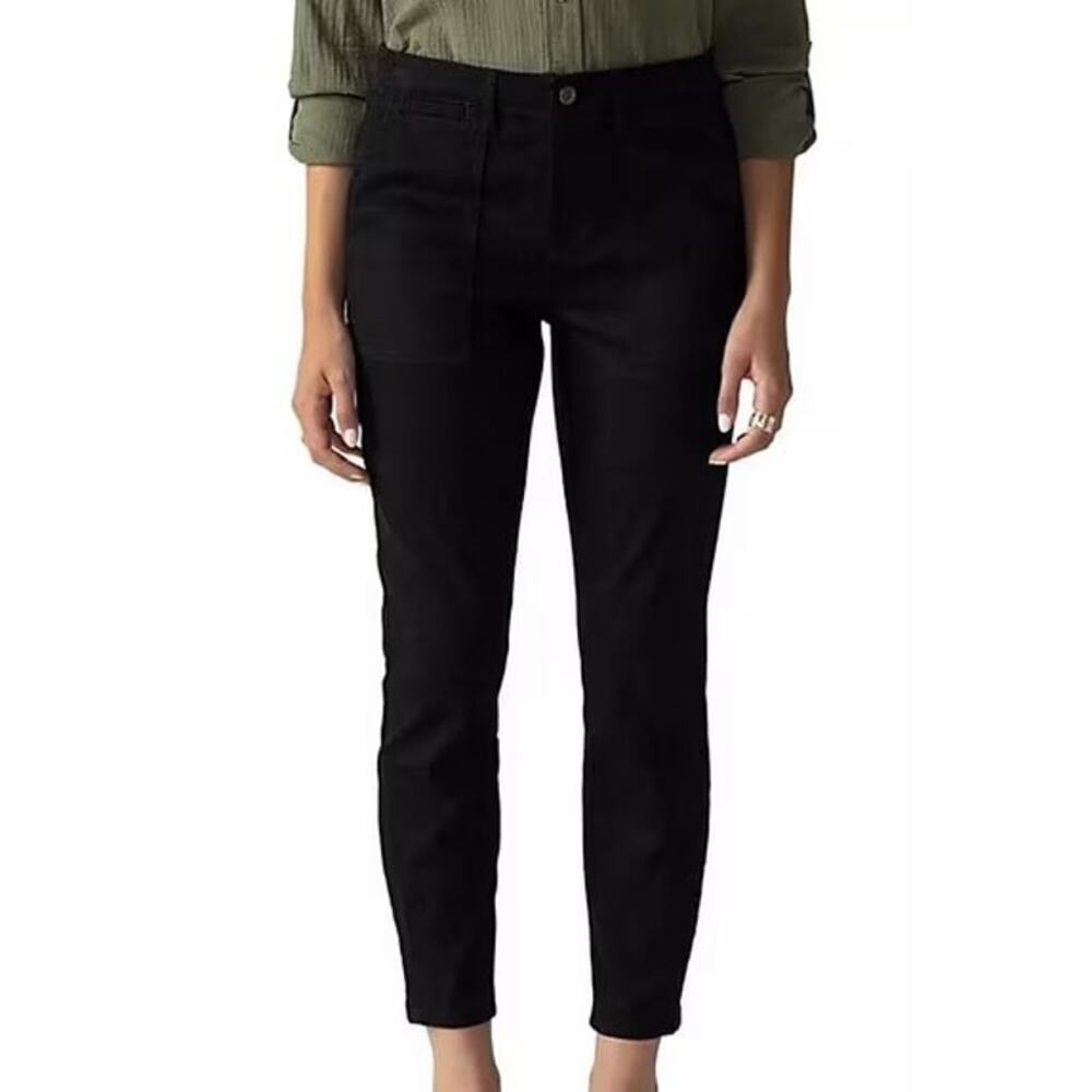 Social Standard by Sanctuary Women's Logan Stretch Utility Pant Black Size 28